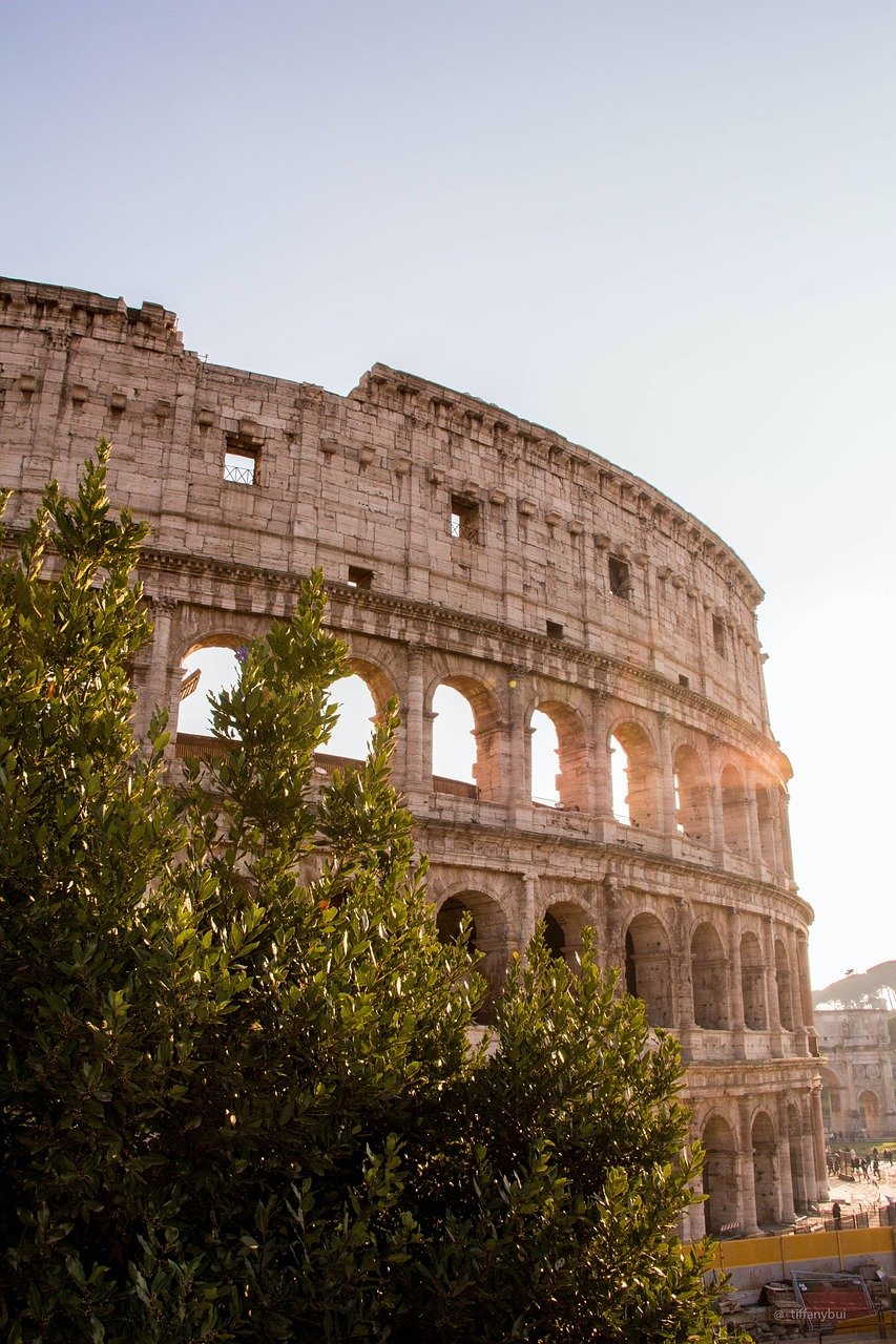 Roman amphitheater archaeological site ruins