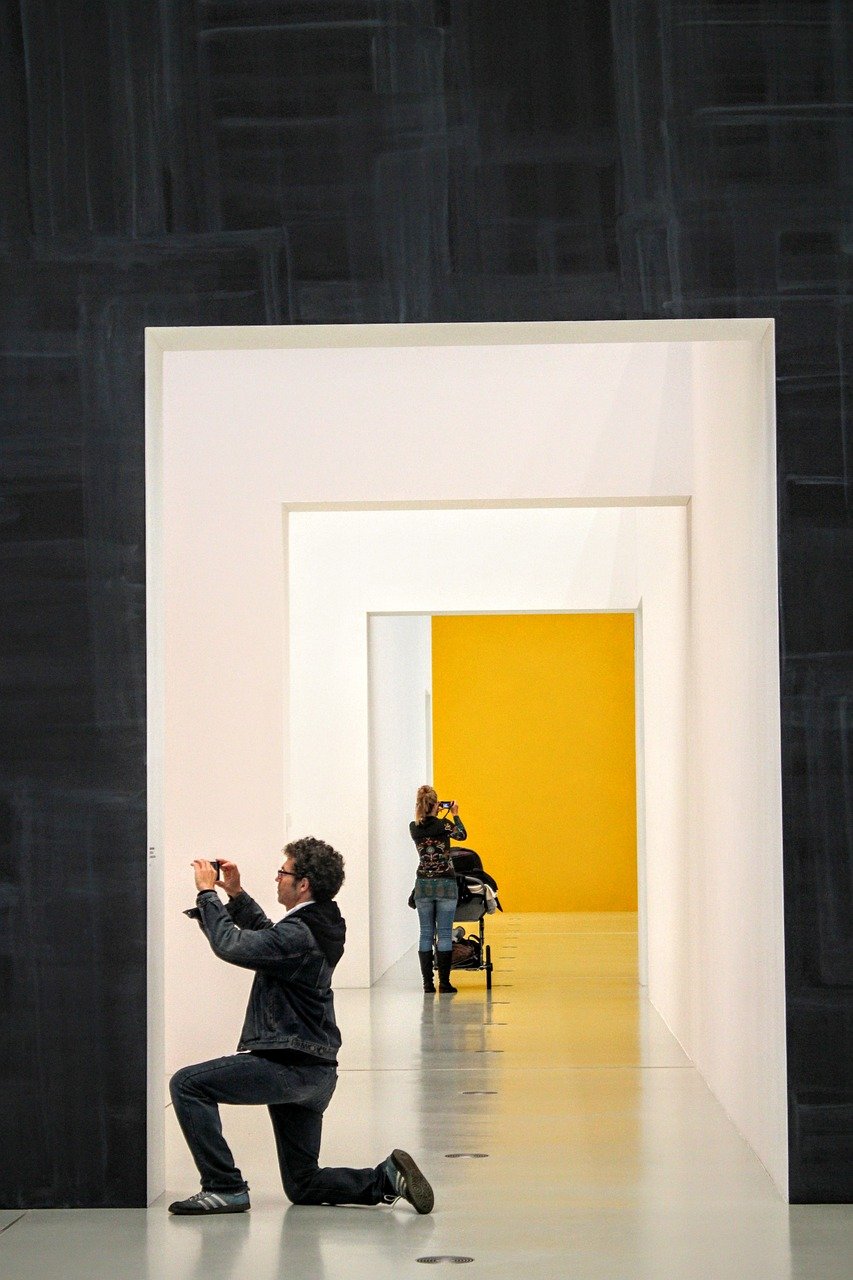 Modern art museum Spain gallery interior