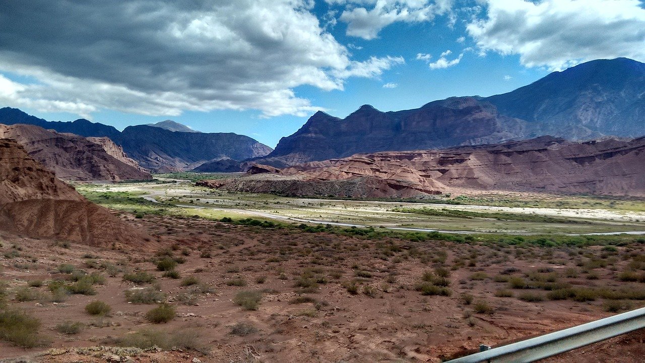 Quebrada de las Conchas red rock formations Salta Argentina landscape