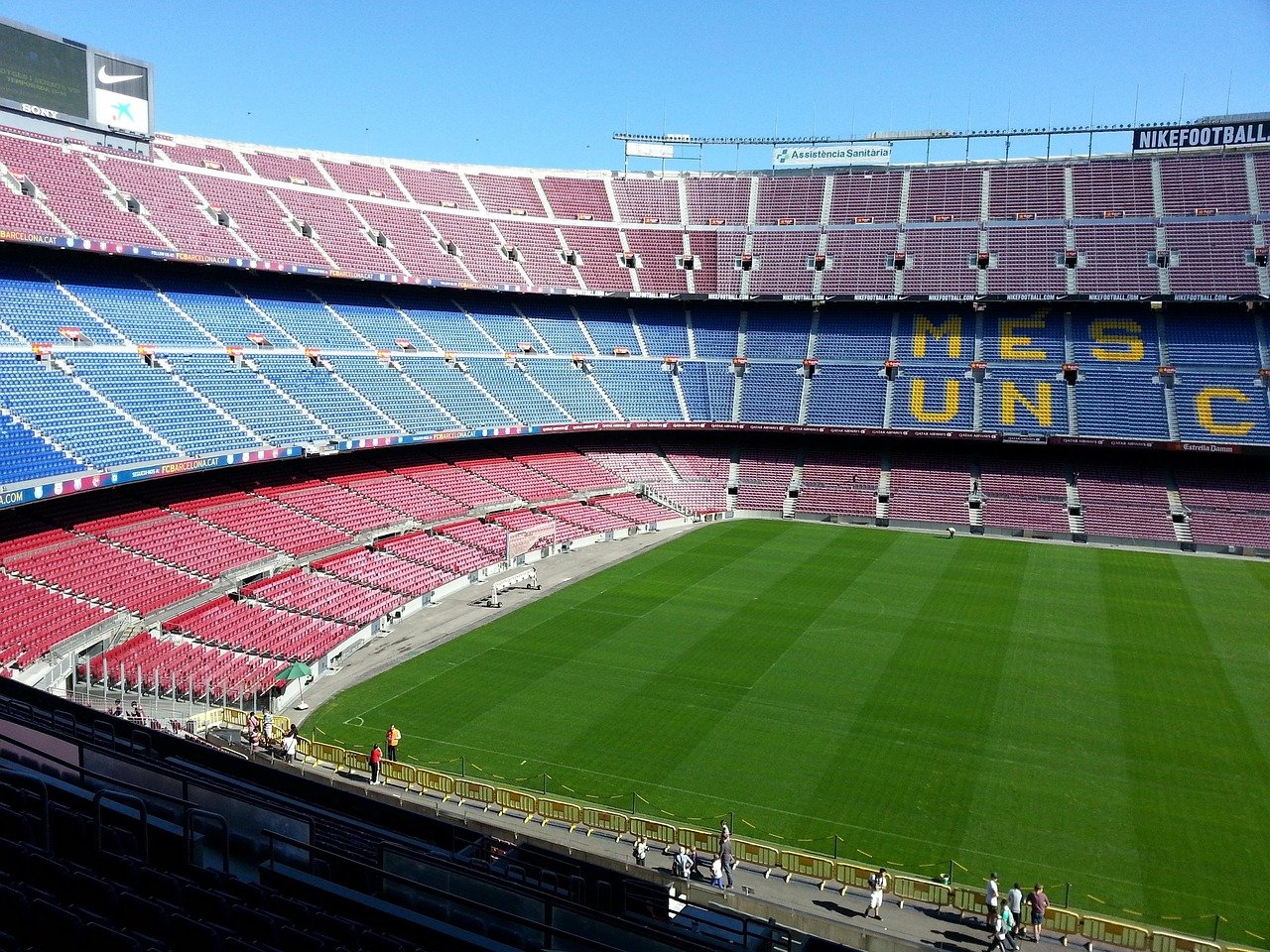 Camp Nou Barcelona football stadium exterior