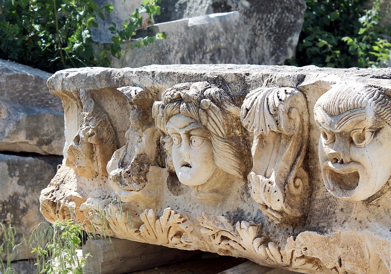 Ancient Roman theatre ruins Turkey