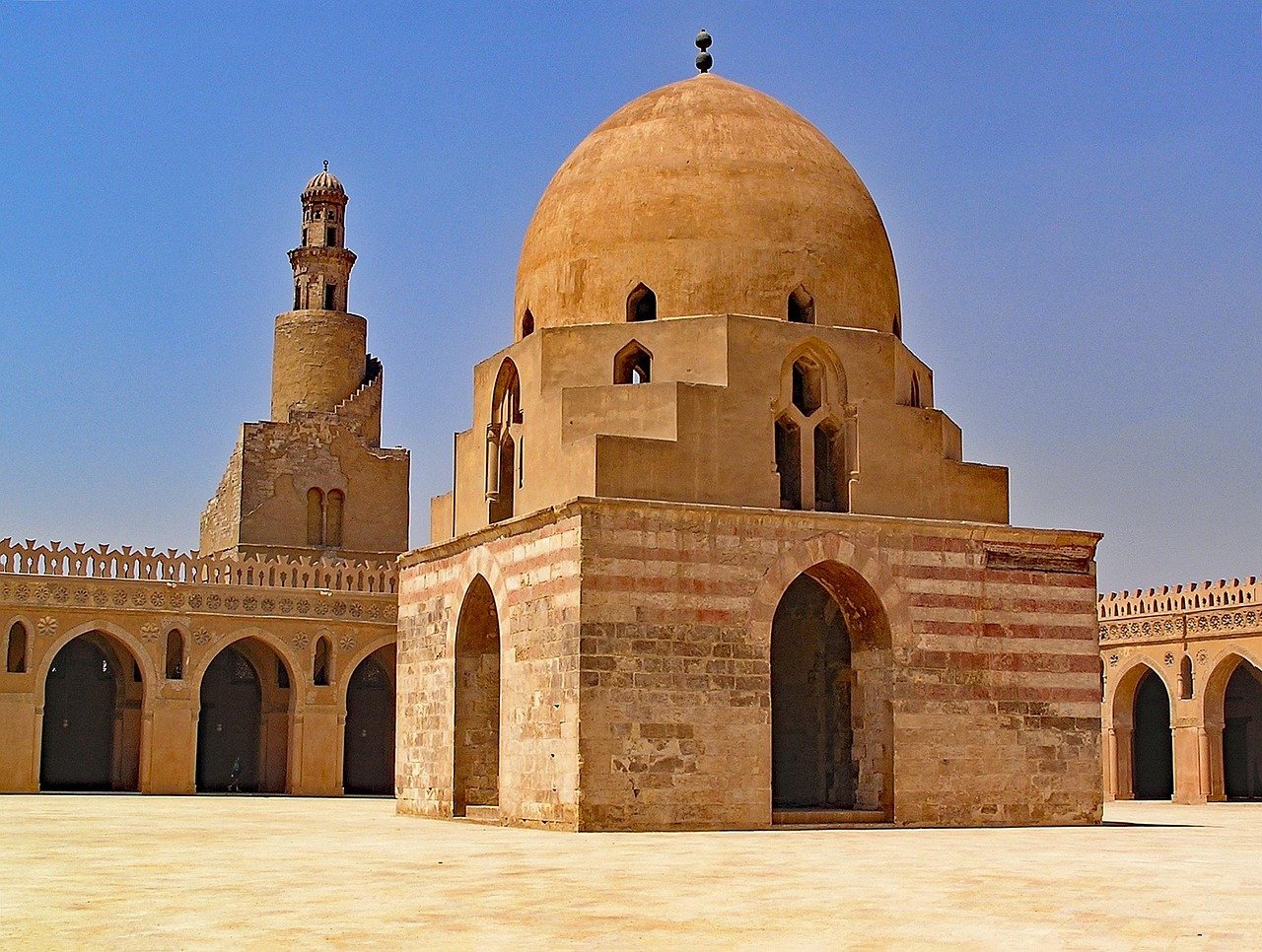 Ibn Tulun Mosque exterior Cairo Egypt Islamic architecture