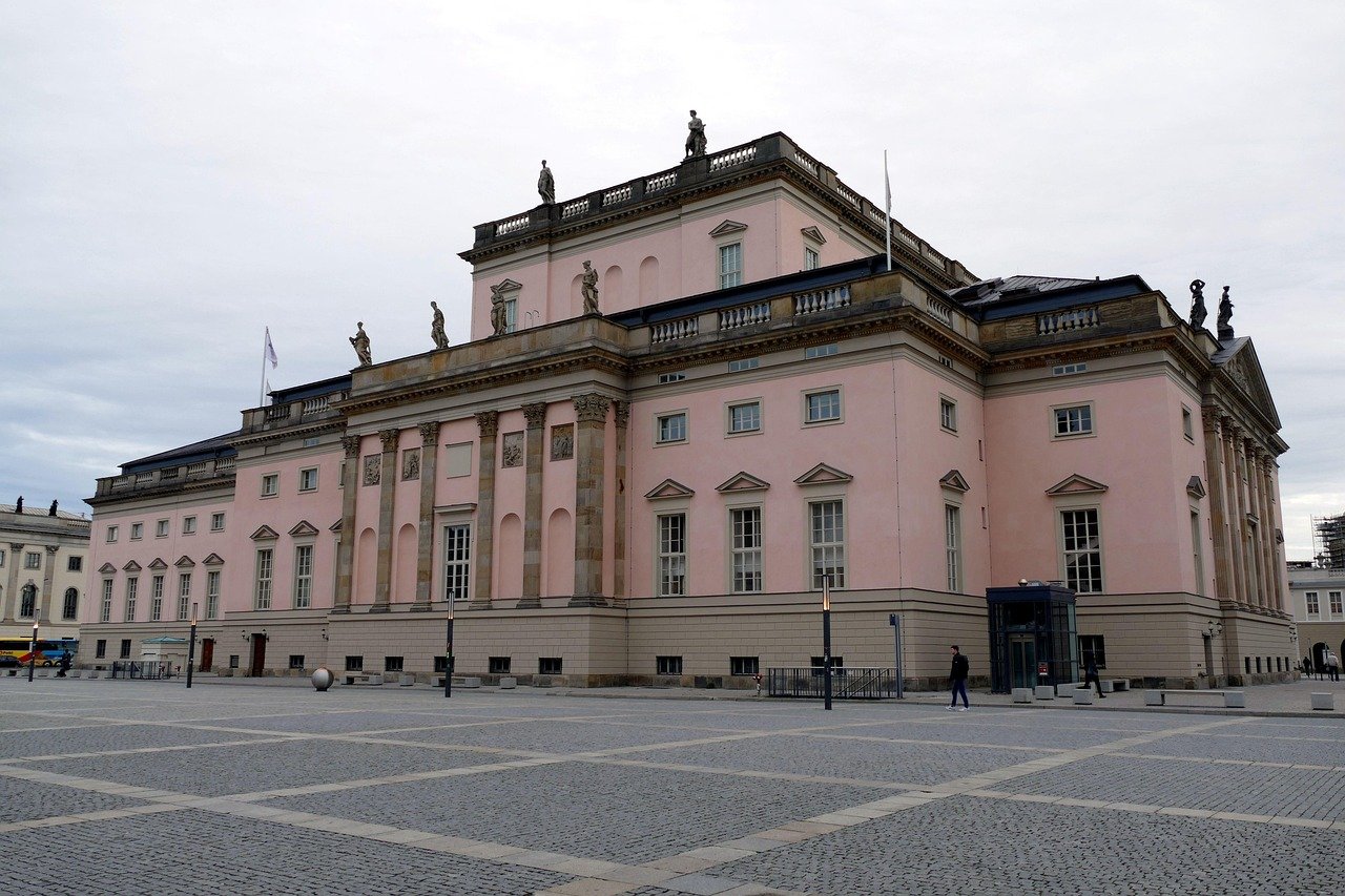 Berlin State Opera house on Bebelplatz along Unter den Linden