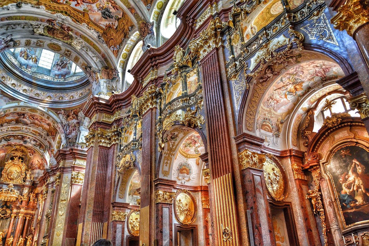 baroque church gold leaf interior architecture Salvador Brazil