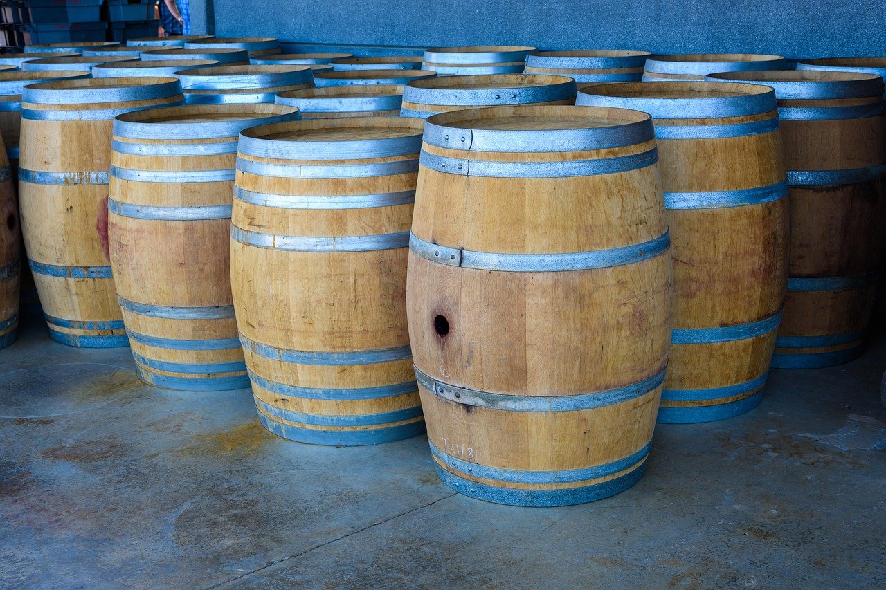 Argentine winery wine barrel cellar Mendoza