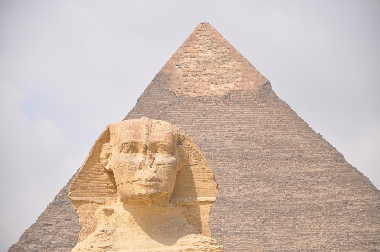 Great Sphinx of Giza ancient Egypt monument pyramid Cairo