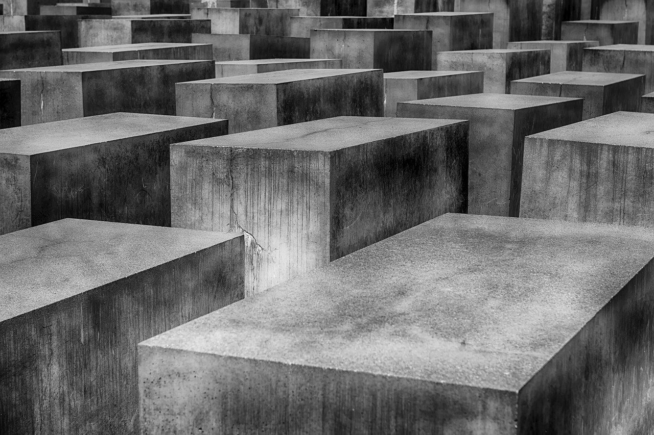 Memorial to the Murdered Jews of Europe Berlin stelae field concrete pillars