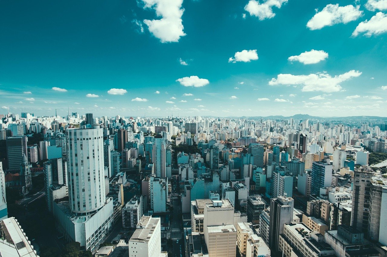 city skyline skyscrapers urban Brazil