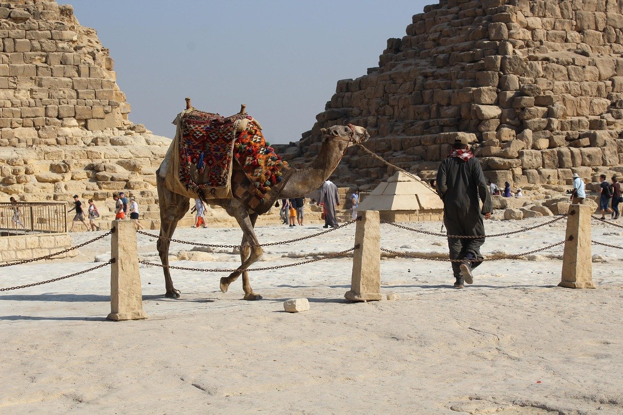 Khufu Great Pyramid Giza ancient stone Egypt desert