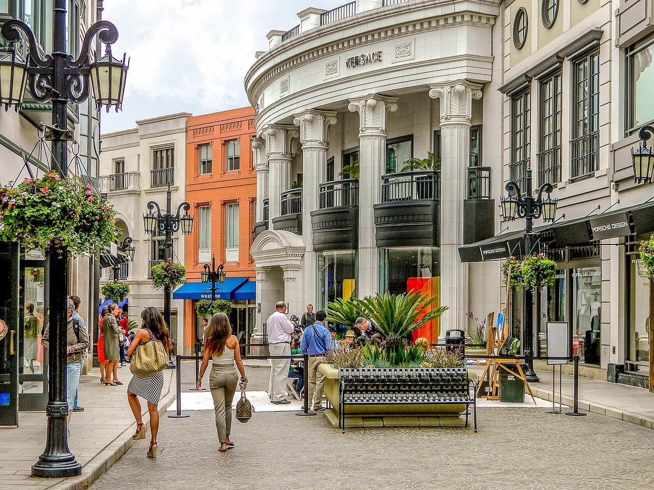 Rodeo Drive Beverly Hills luxury shopping Los Angeles California