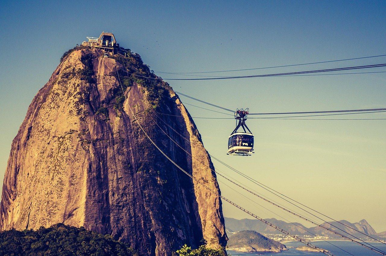 Corcovado rack railway through Tijuca Forest Rio de Janeiro Brazil