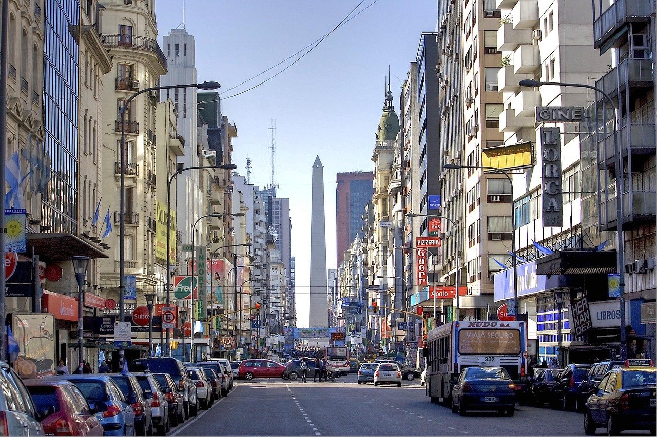 Buenos Aires Obelisco Corrientes Avenue landmark architecture