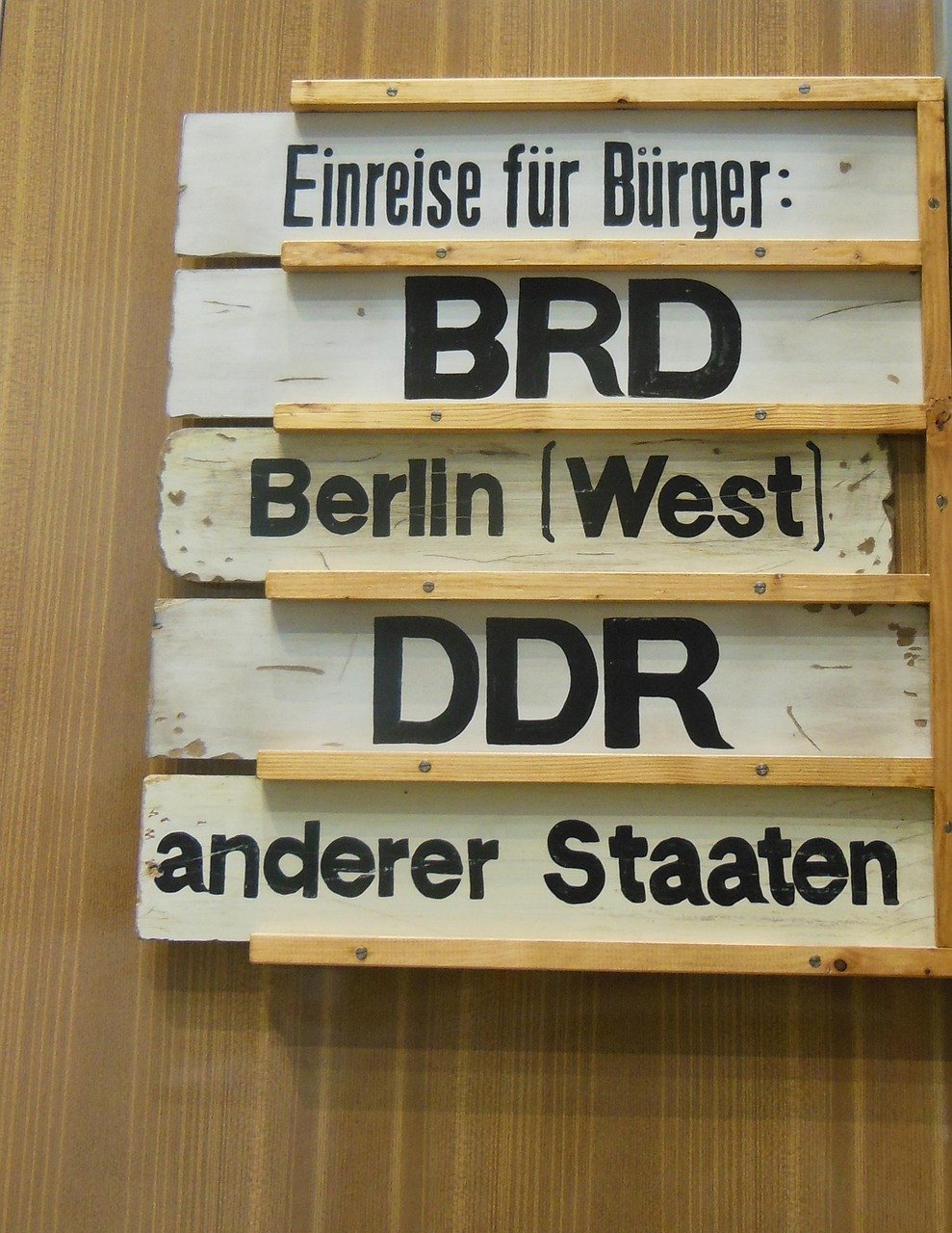 Museum exhibits about Berlin Wall escapes
