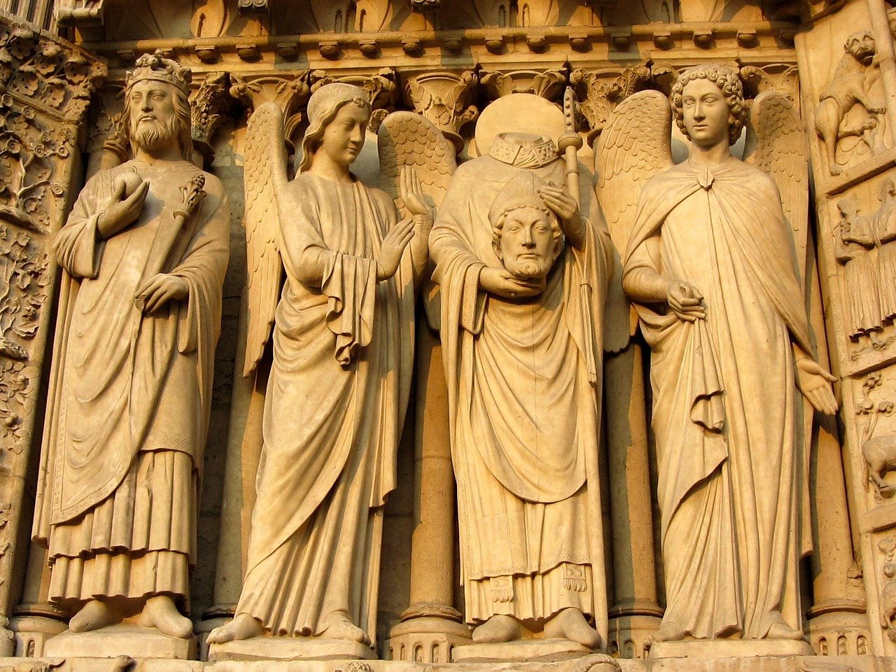 Barcelona cathedral medieval stonework view