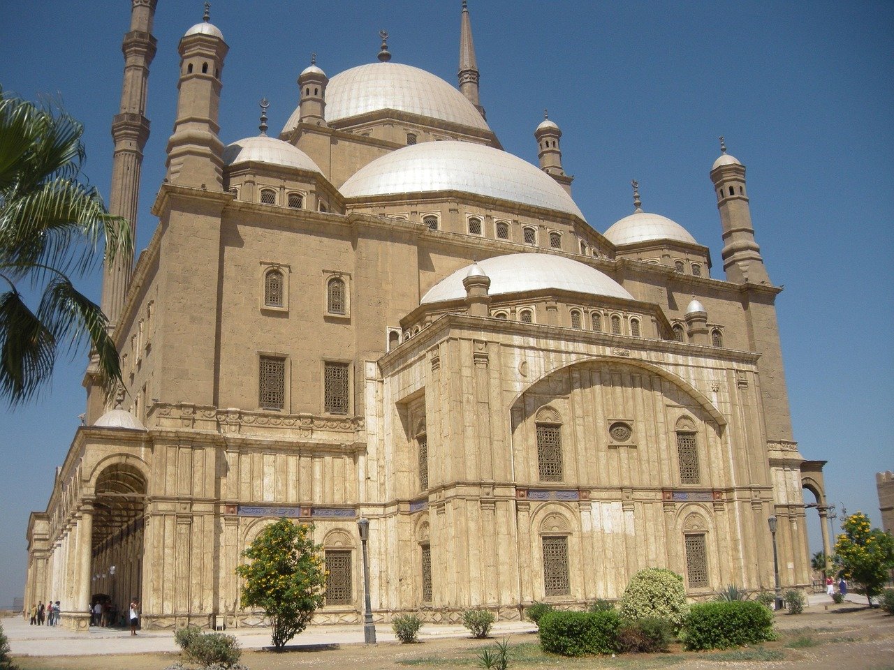 Cairo mosque minaret historic architecture Grand Mosque