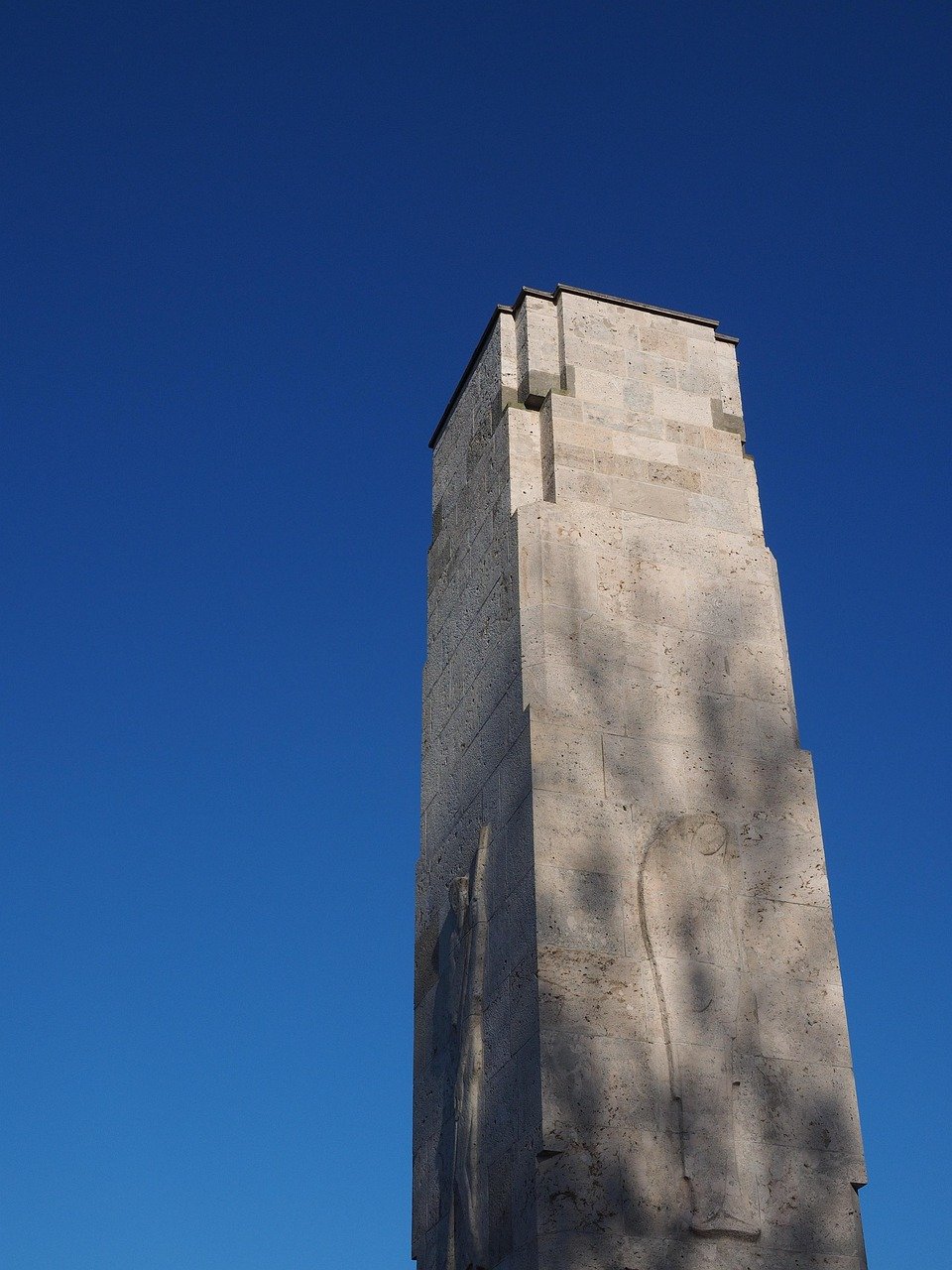 Australian War Memorial stone monument with dome in Canberra