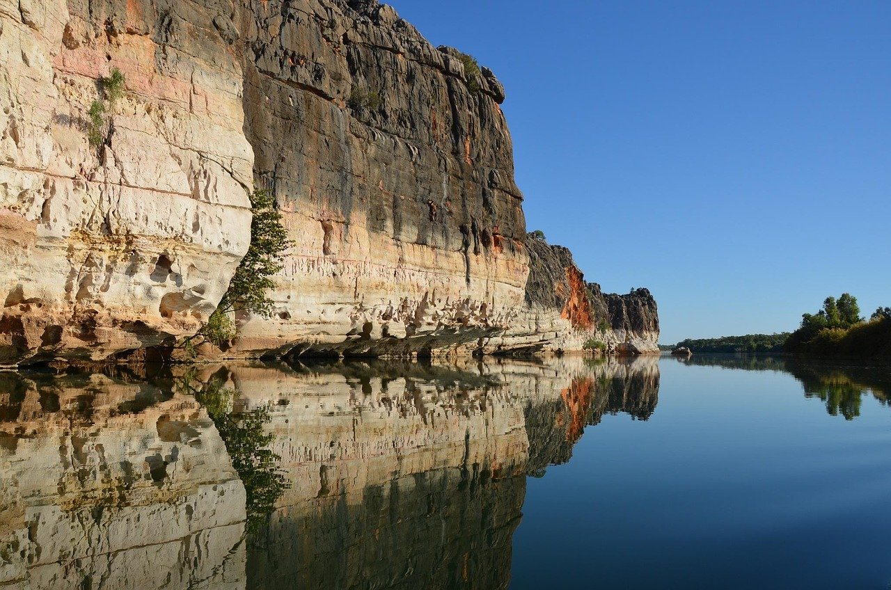 Kimberley Australia red rock gorge slot canyon sandstone walls