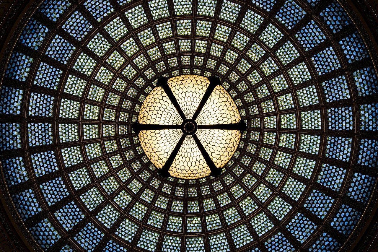 Modernista ornate architecture Barcelona interior concert hall